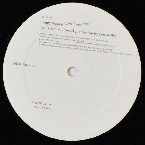 Underworld - Peggy Sussed | Underworldlive.com (UWR012) - 3 Underworld - Peggy Sussed | Underworldlive.com (UWR012) - 3