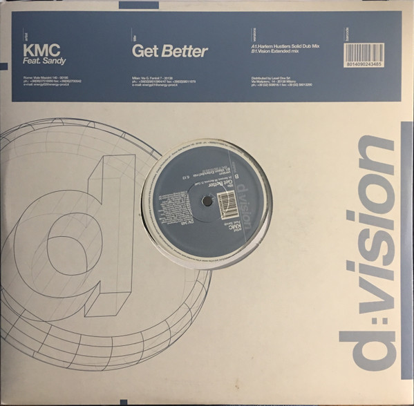 KMC Feat. Sandy - Get Better | D:vision Records (DV 348) - 2 KMC Feat. Sandy - Get Better | D:vision Records (DV 348) - 2
