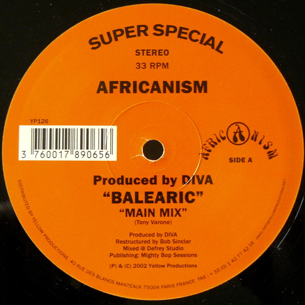 Africanism - Balearic | Yellow Productions (YP126) - 2