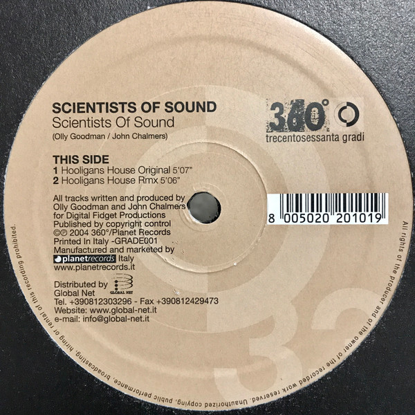 Scientists Of Sound - Scientists Of Sound | Planet Records Italy (GRADE001) - main Scientists Of Sound - Scientists Of Sound | Planet Records Italy (GRADE001) - main