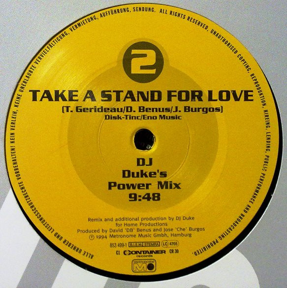 Gerideau - Take A Stand For Love | Container Records (CR 30) - 3 Gerideau - Take A Stand For Love | Container Records (CR 30) - 3