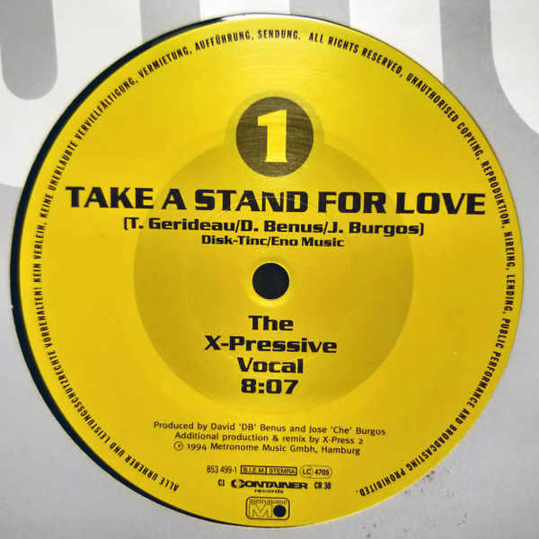 Gerideau - Take A Stand For Love | Container Records (CR 30) - 2 Gerideau - Take A Stand For Love | Container Records (CR 30) - 2