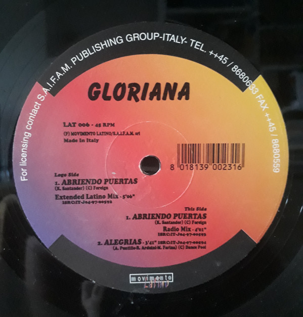 Gloriana - Abriendo Puertas | Movimento Latino (LAT 006)