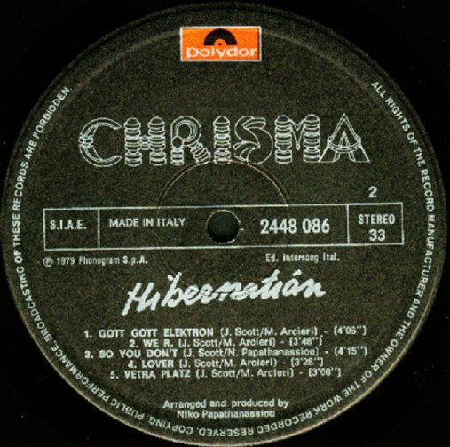 Chrisma - Hibernation | Polydor (2448 086) - 4