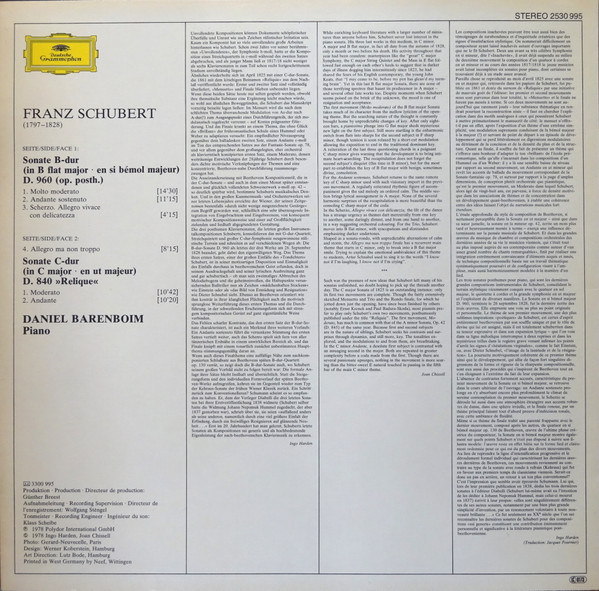 Klaviersonaten Piano 🞄 Piano Sonatas B-dur D.960 & C-dur D.840