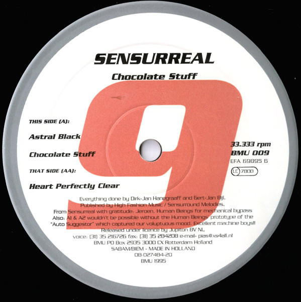 Sensurreal - Chocolate Stuff | Beam Me Up! (BMU 009) - 2