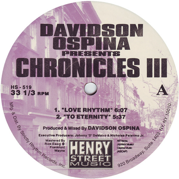 Davidson Ospina - Chronicles III | Henry Street Music (HS - 519) - main