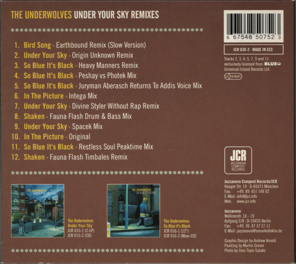 The Underwolves - Under Your Sky Remixes | Jazzanova Compost Records (JCR) (JCR 030-2) - 2