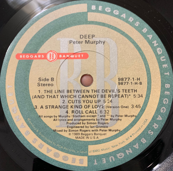 Peter Murphy - Deep | Beggars Banquet (9877-1-H) - 4 Peter Murphy - Deep | Beggars Banquet (9877-1-H) - 4