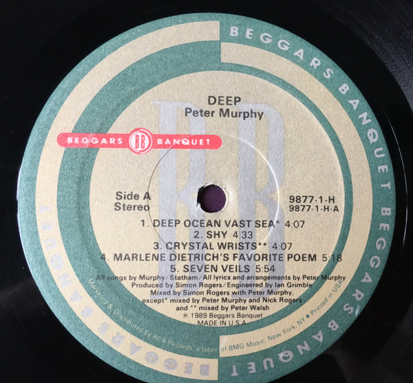 Peter Murphy - Deep | Beggars Banquet (9877-1-H) - 3 Peter Murphy - Deep | Beggars Banquet (9877-1-H) - 3