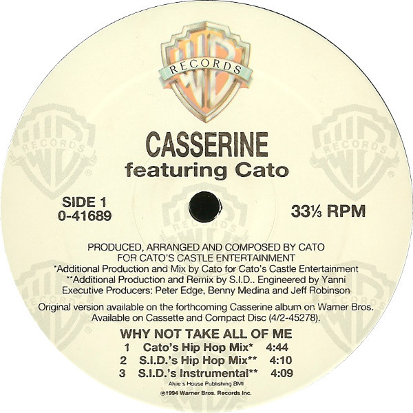 Casserine  &  Cato - Why Not Take All Of Me | Warner Bros. Records (0-41689) - 2