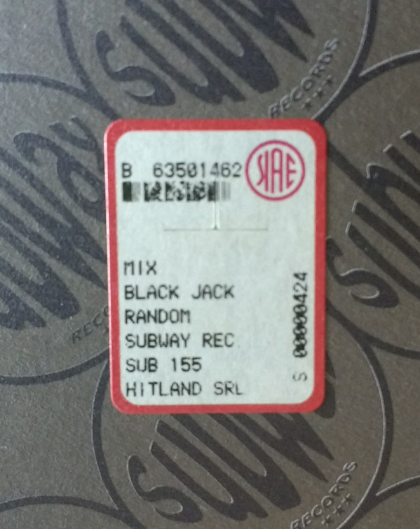 Frank Vanoli - Black Jack | Subway Records (SUB 155) - 3