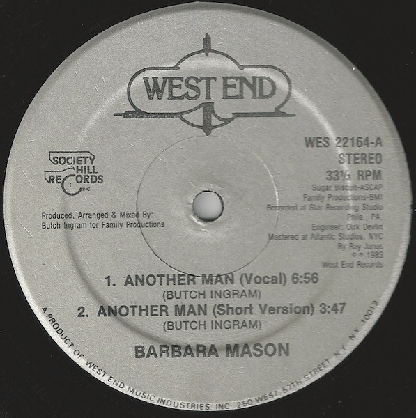 Barbara Mason - Another Man | West End Records (WES 22164) - main