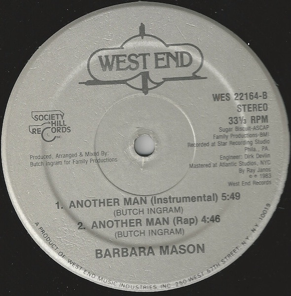 Barbara Mason - Another Man | West End Records (WES 22164) - 2