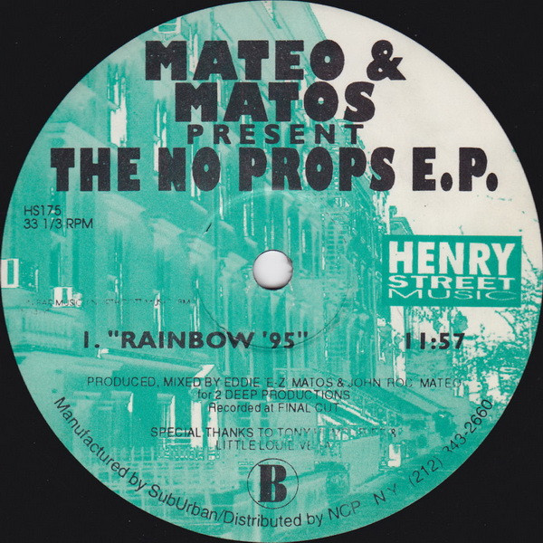 Mateo & Matos - The No Props E.P. | Henry Street Music (HS175) - 2 Mateo & Matos - The No Props E.P. | Henry Street Music (HS175) - 2