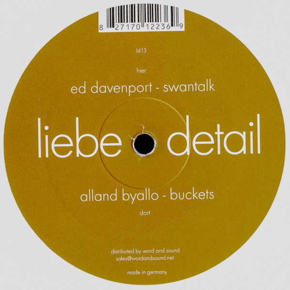 Alland Byallo & Ed Davenport - Buckets / Swantalk | liebe*detail (ld13) - 3 Alland Byallo & Ed Davenport - Buckets / Swantalk | liebe*detail (ld13) - 3