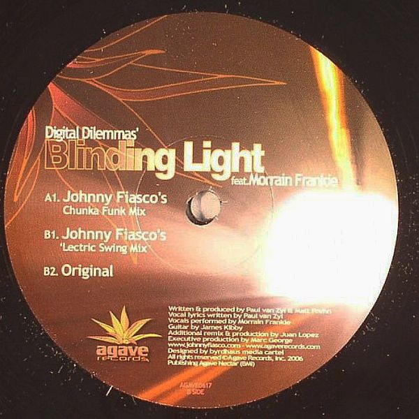 Digital Dilemmas & Morrain Frankie - Blinding Light | Agave Records (AGAVE0617) - main Digital Dilemmas & Morrain Frankie - Blinding Light | Agave Records (AGAVE0617) - main