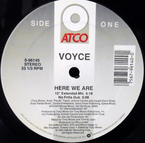 Voyce - Here We Are | ATCO Records (0-96140)