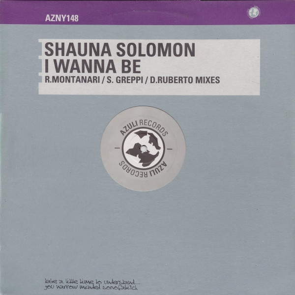 Shauna Solomon - I Wanna Be | Azuli Records (AZNY148) - main Shauna Solomon - I Wanna Be | Azuli Records (AZNY148) - main