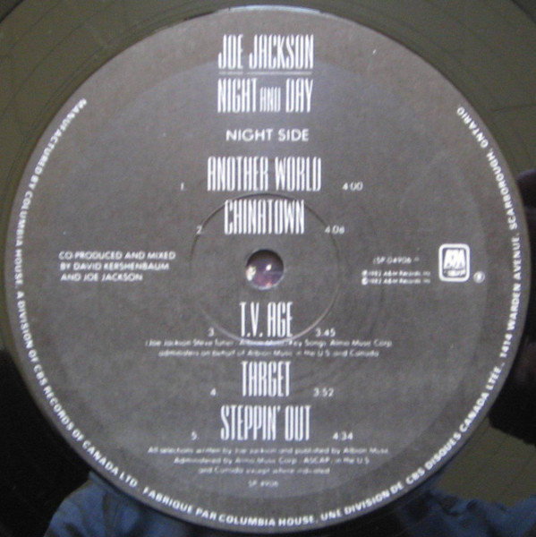 Joe Jackson - Night And Day | A&M Records (SP-4906) - 4 Joe Jackson - Night And Day | A&M Records (SP-4906) - 4