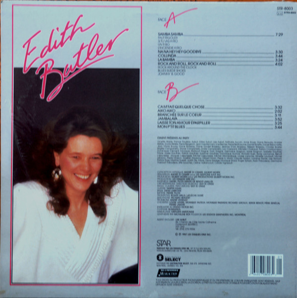 Edith Butler - Party Pour Danser | Les Disques Star Records (STR-8003) - 2 Edith Butler - Party Pour Danser | Les Disques Star Records (STR-8003) - 2