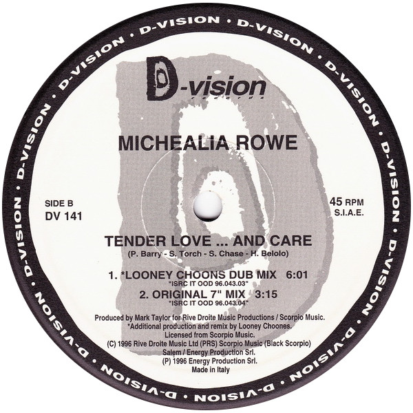 Michealia Rowe - Tender Love... And Care | D:vision Records (DV 141) - 3 Michealia Rowe - Tender Love... And Care | D:vision Records (DV 141) - 3