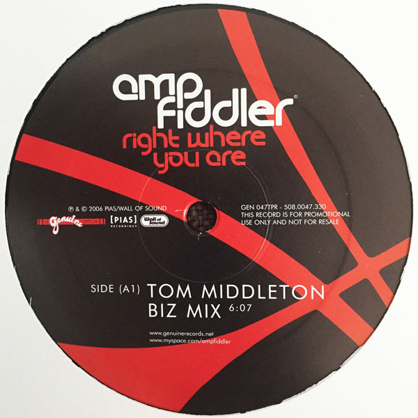 Amp Fiddler - Right Where You Are | Genuine (GEN 047TPR)
