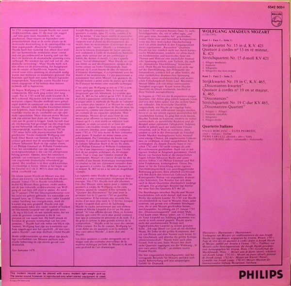 String Quartets - No. 15, K. 421 / No. 19, K. 465 “Dissonanzen”
