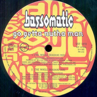 Bassomatic - Go Getta Nutha Man | Virgin (VST 1372) - 3 Bassomatic - Go Getta Nutha Man | Virgin (VST 1372) - 3