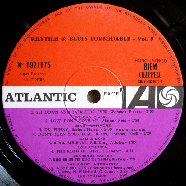Various - Rhythm And Blues Formidable Vol. 9 | Atlantic (0920075) - 3 Various - Rhythm And Blues Formidable Vol. 9 | Atlantic (0920075) - 3