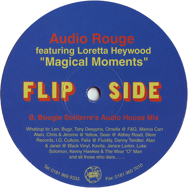 Audio Rouge Featuring Loretta Heywood - Magical Moments | Flipside (FLIP 006) - 2 Audio Rouge Featuring Loretta Heywood - Magical Moments | Flipside (FLIP 006) - 2
