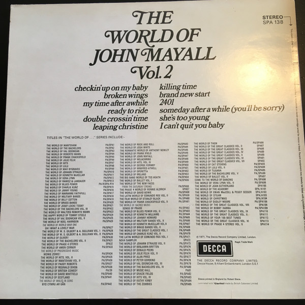 The World Of John Mayall Vol.2