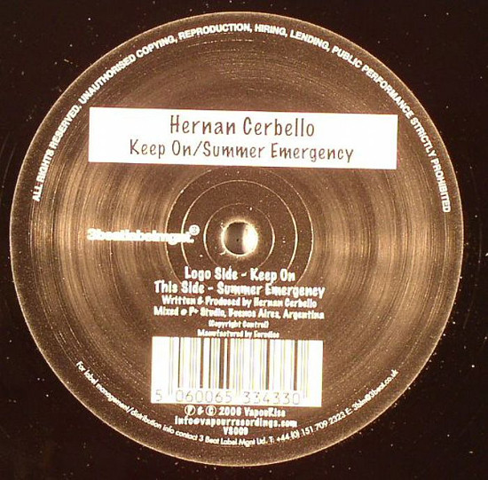 Hernan Cerbello - Keep On / Summer Emergency | VapouRise (VS009) - main