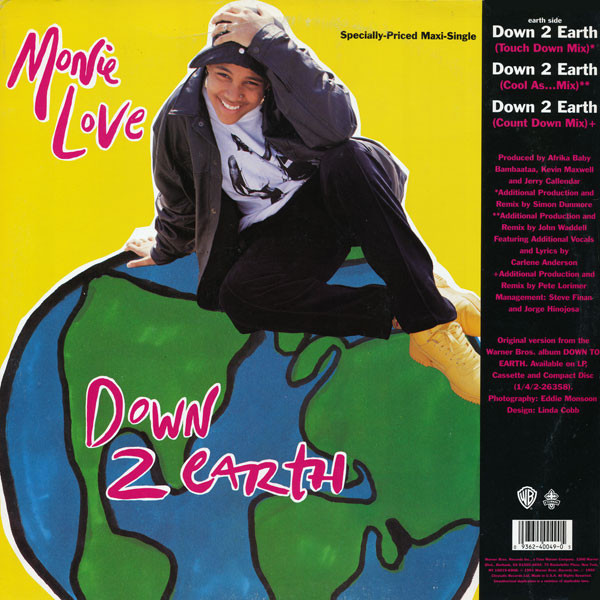 Monie Love - Down 2 Earth / Don't Funk Wid The Mo | Warner Bros. Records (0-40049)