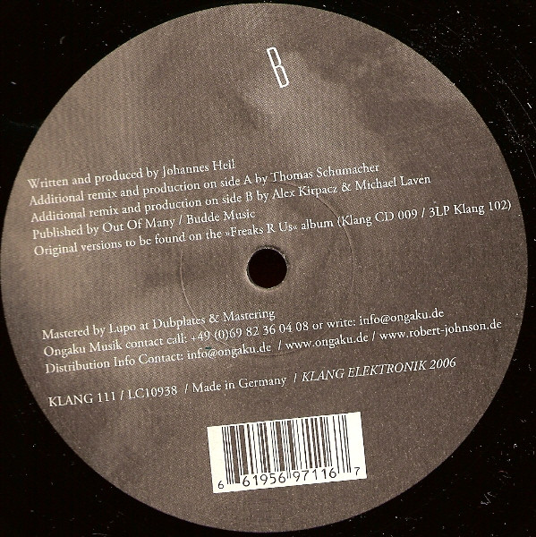 Johannes Heil - Remix R Us Pt.1 | Klang Elektronik (KLANG 111) - 4