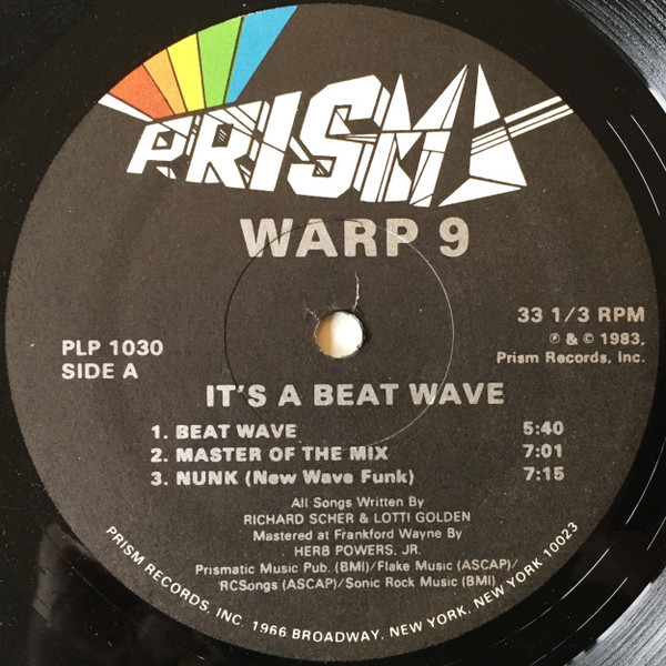 Warp 9 - It's A Beat Wave | Prism (PLP-1030) - 3 Warp 9 - It's A Beat Wave | Prism (PLP-1030) - 3