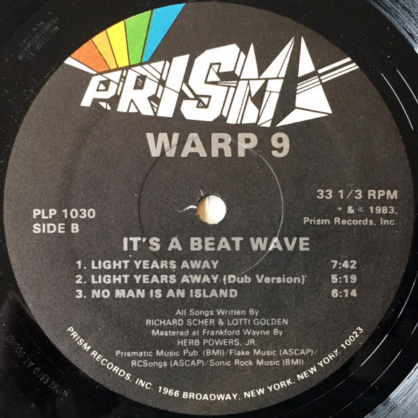 Warp 9 - It's A Beat Wave | Prism (PLP-1030) - 4 Warp 9 - It's A Beat Wave | Prism (PLP-1030) - 4