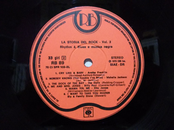 Various - La Storia Del Rock Vol.3 - Rhythm & Blues E Musica Negra | Record Bazaar (RB 89) - 4 Various - La Storia Del Rock Vol.3 - Rhythm & Blues E Musica Negra | Record Bazaar (RB 89) - 4