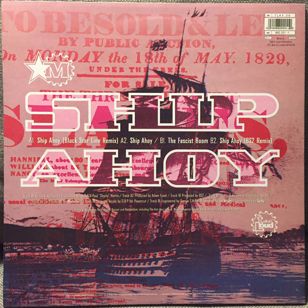 Marxman - Ship Ahoy | Talkin' Loud (TLKX 39) - 2