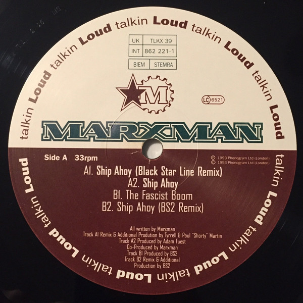 Marxman - Ship Ahoy | Talkin' Loud (TLKX 39) - 3