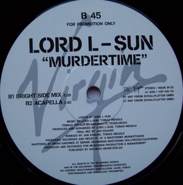 Lord L-Sun - Murdertime | Virgin (VGP 000174) - 4
