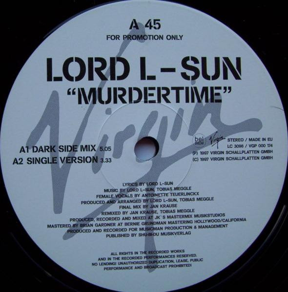 Lord L-Sun - Murdertime | Virgin (VGP 000174) - 3