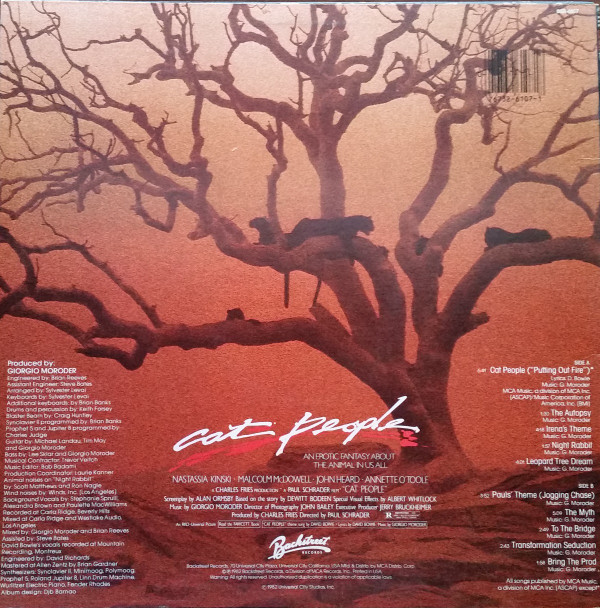 Giorgio Moroder - Cat People (Original Soundtrack) | Backstreet Records (BSR-6107) - 2