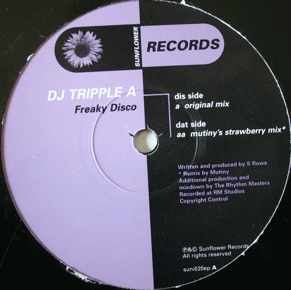 DJ Tripple A - Freaky Disco | Sunflower Records (suni020ep) - 2 DJ Tripple A - Freaky Disco | Sunflower Records (suni020ep) - 2
