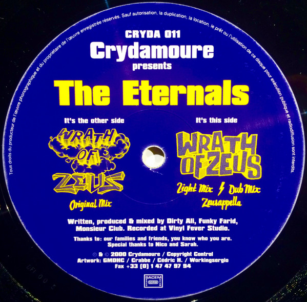 The Eternals - Wrath Of Zeus | Crydamoure (CRYDA 011) - 4 The Eternals - Wrath Of Zeus | Crydamoure (CRYDA 011) - 4