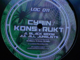 Konstrukt / CyBin - Black Widow /  All Junglists | Lockdown Recordings (loc011)
