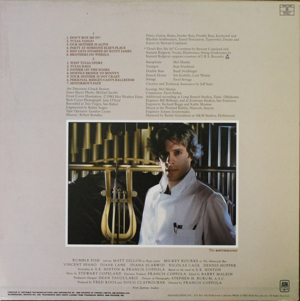 Stewart Copeland - Rumble Fish (Original Motion Picture Soundtrack) | A&M Records (SP-4983) - 2 Stewart Copeland - Rumble Fish (Original Motion Picture Soundtrack) | A&M Records (SP-4983) - 2