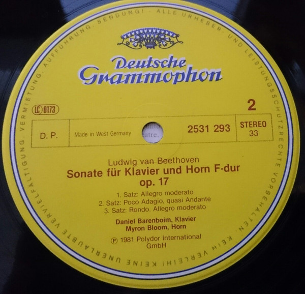 Sonate Für Klavier Und Horn / Trio Für Klavier, Flöte Und Fagott