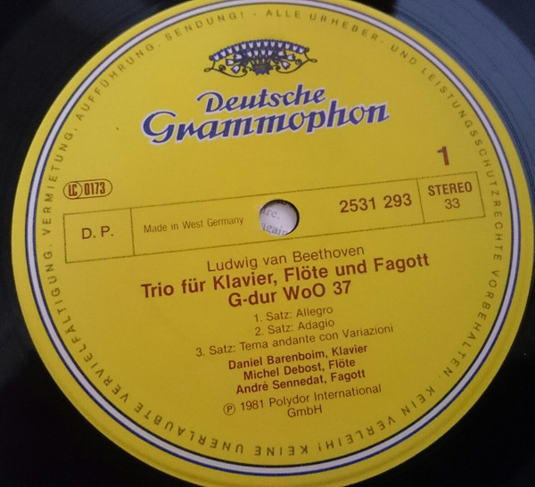 Sonate Für Klavier Und Horn / Trio Für Klavier, Flöte Und Fagott