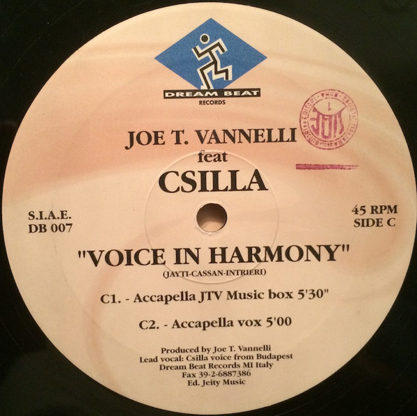Joe T. Vannelli Featuring Csilla - Voice In Harmony | Dream Beat (DB 007) - 5 Joe T. Vannelli Featuring Csilla - Voice In Harmony | Dream Beat (DB 007) - 5
